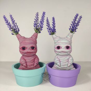 Solid silicone lavender Mandrake baby Mani 15 cm (6")